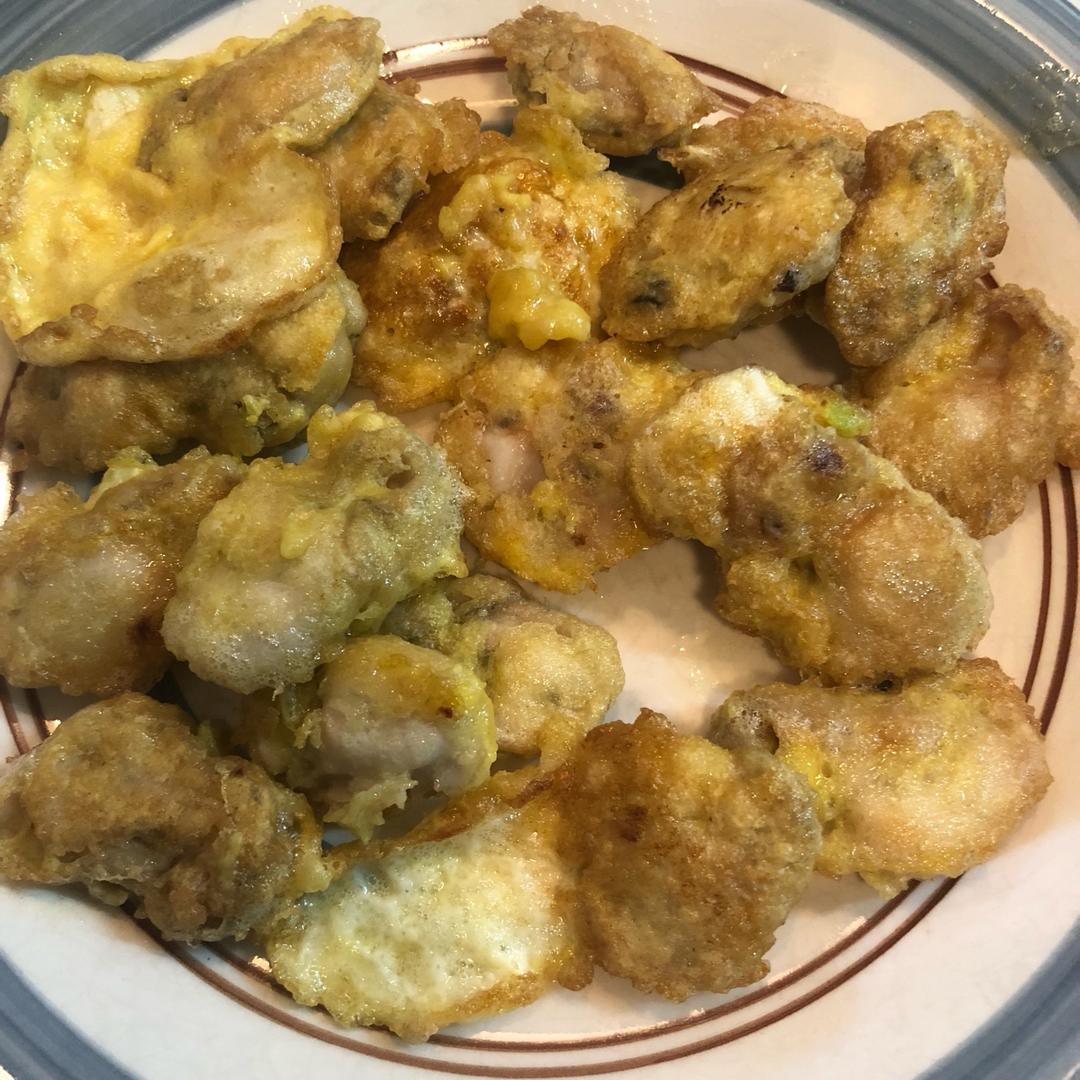 韩国料理——煎牡蛎饼(굴전)