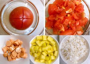 零失败❣️浓香番茄土豆烩饭的做法 步骤1