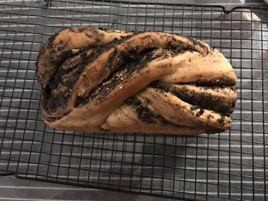 香葱肉松手撕吐司
