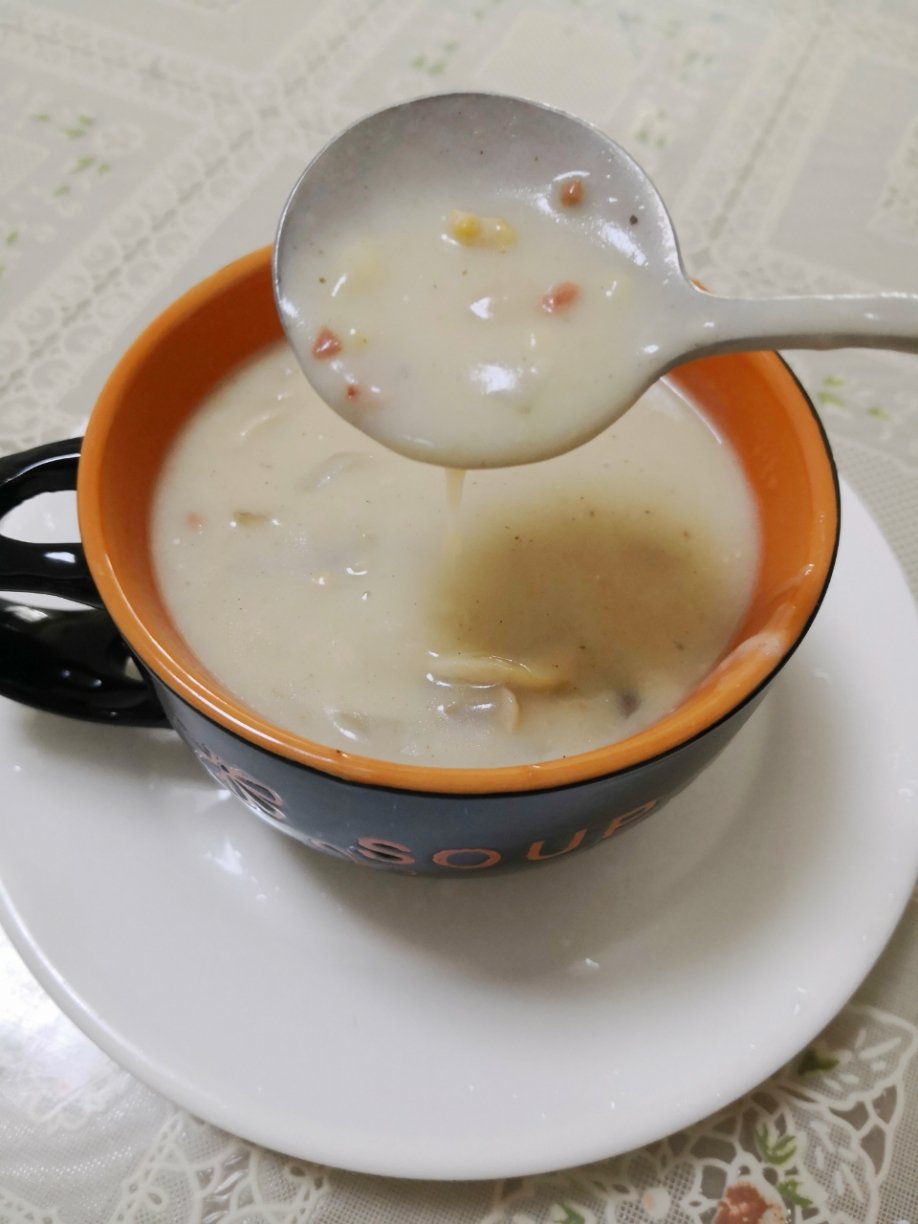 奶油鸡茸蘑菇汤（必胜客同款）