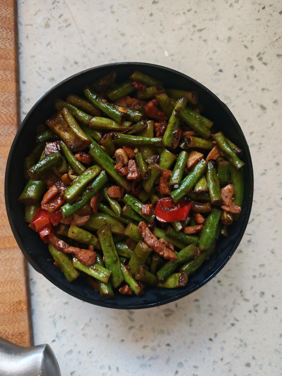 超下饭豇豆炒肉末