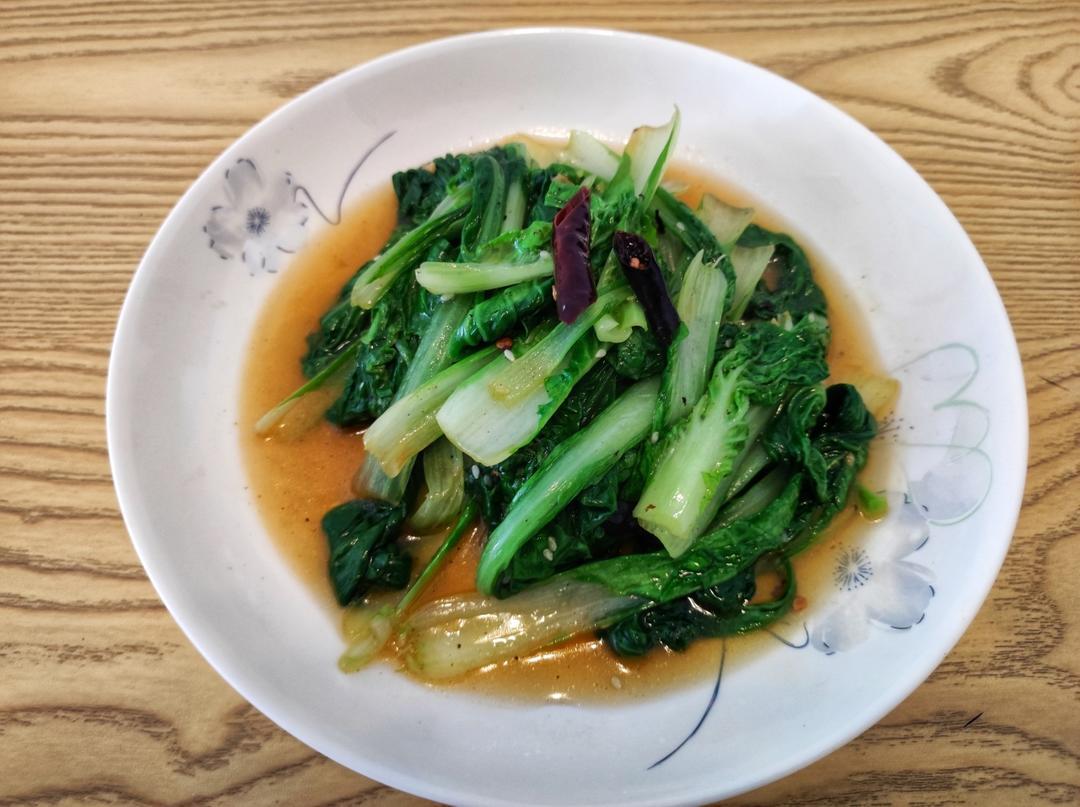 三分钟做不用焯水的香菇小白菜