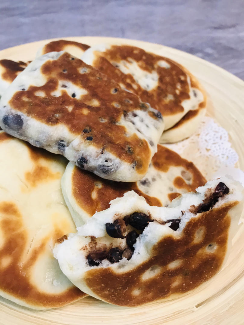 奶香蜜豆饼  无泡打粉  外皮酥脆   内里超暄软  附细节视频