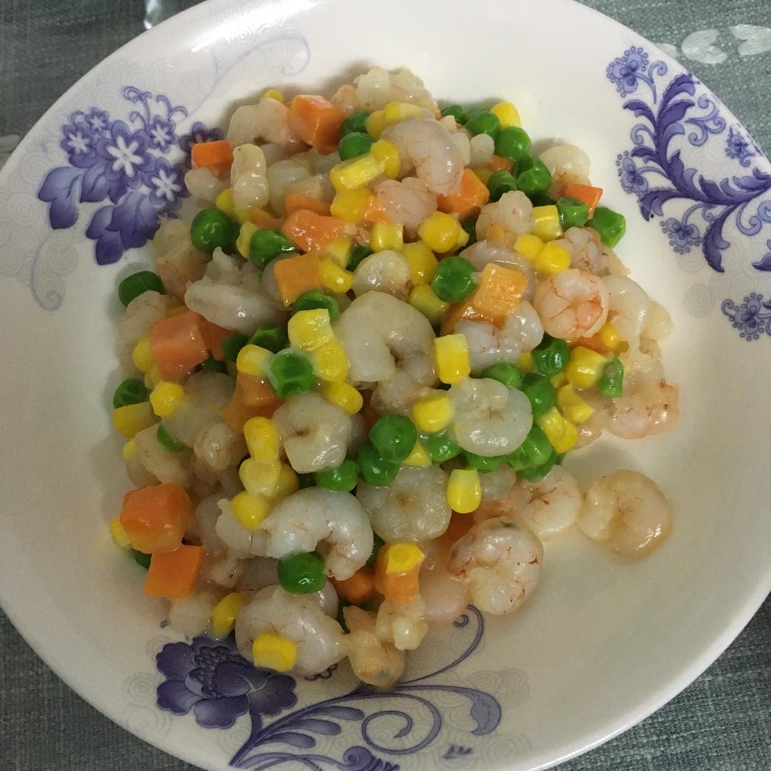 三色虾仁