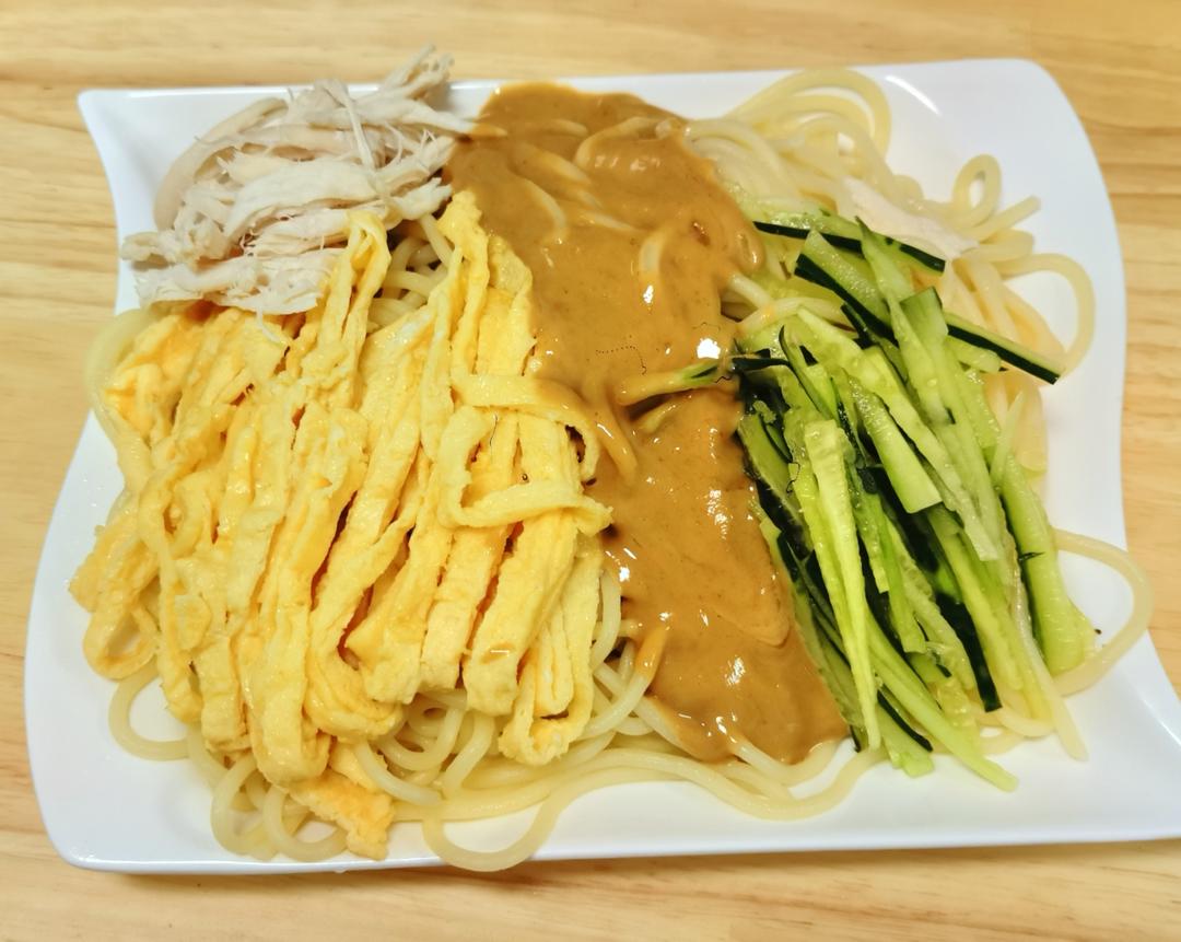 鸡丝凉面(快手菜)