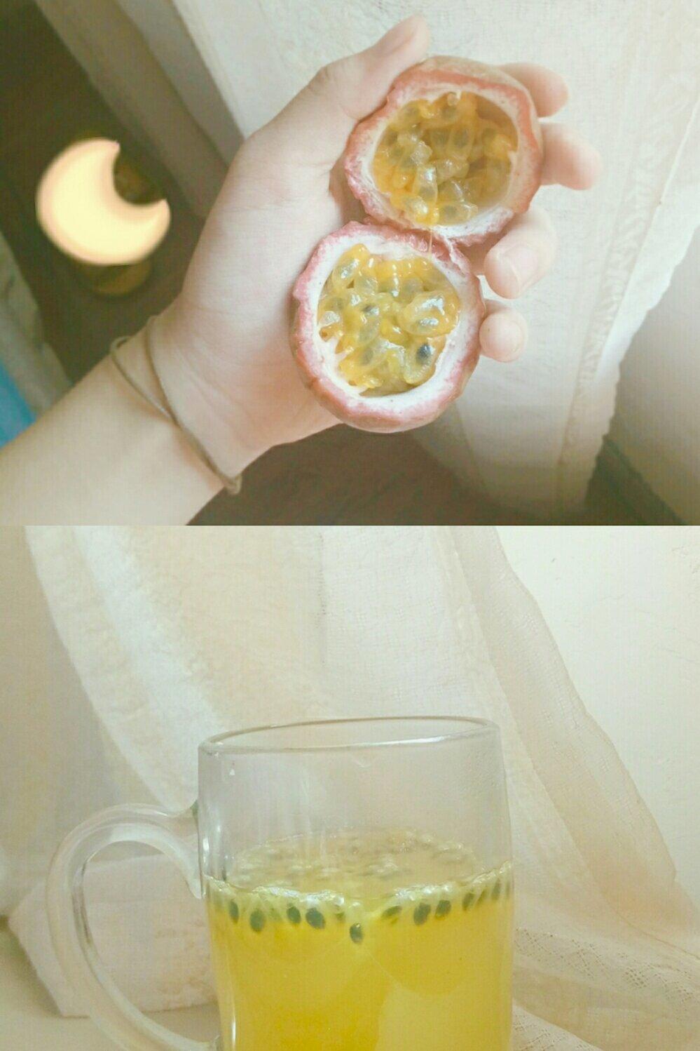 百香果的朴素吃法（百香果汁）