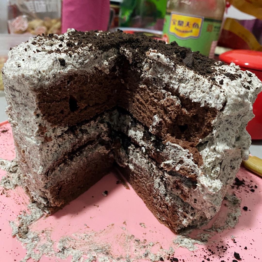 好吃到流泪的奥利奥咸奶油盒子蛋糕