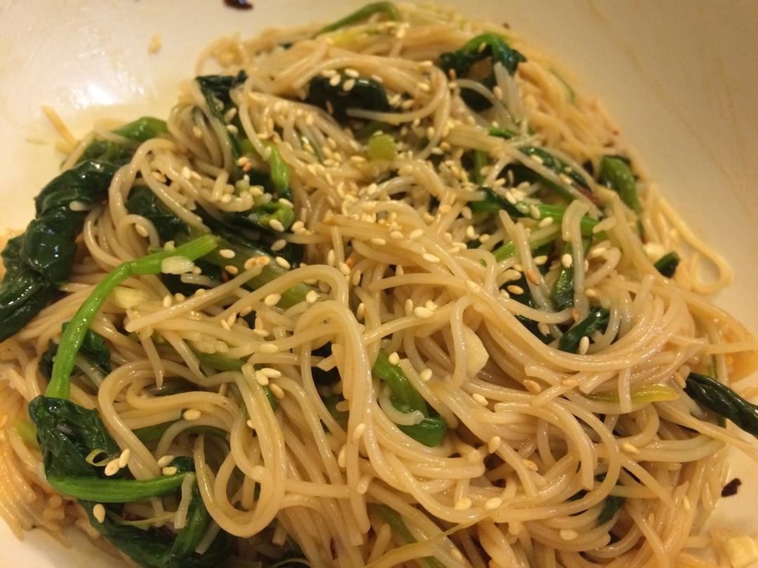 菠菜拌粉丝