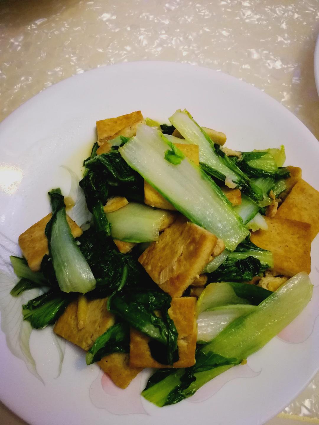 小白菜炒豆腐