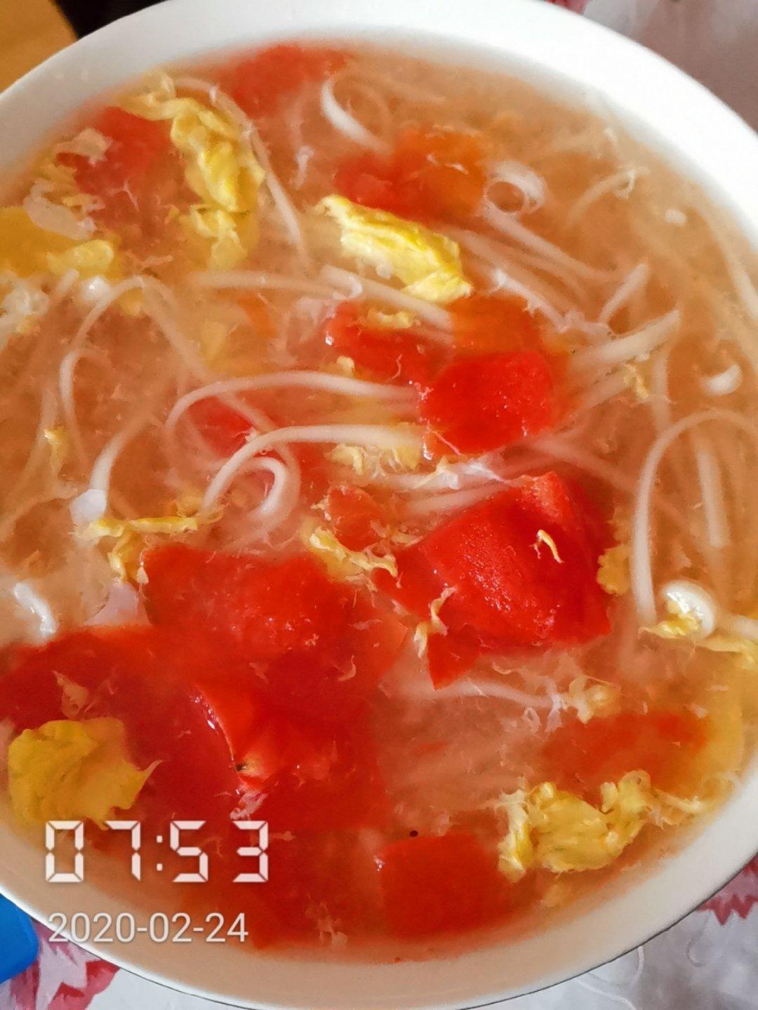 恨不得抱着锅舔的番茄鸡蛋面