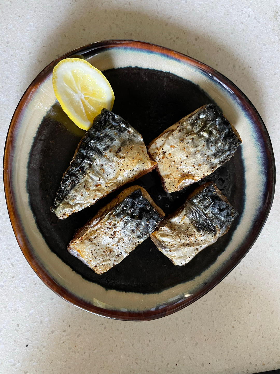 空气炸锅烤鱼无油媲美日料店盐烤青花鱼减脂