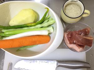 芸豆烧肉焖饭的做法 步骤1