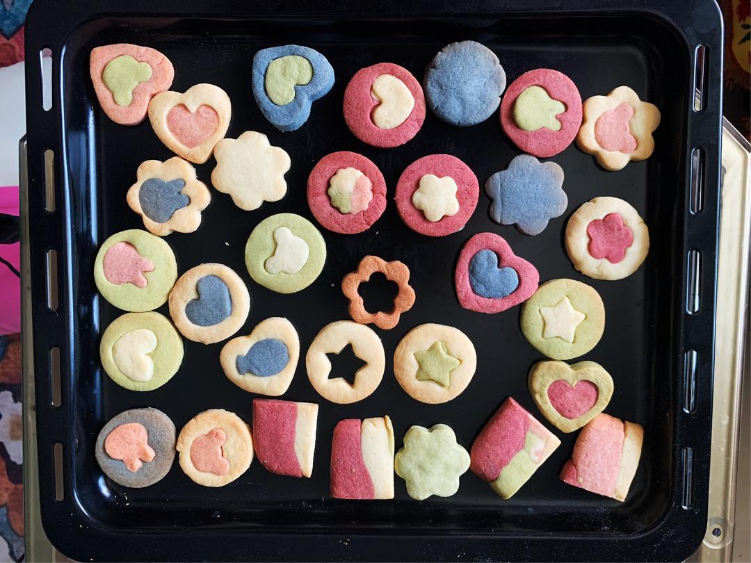 彩色创意曲奇的做法