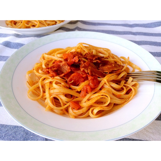 培根番茄意大利面