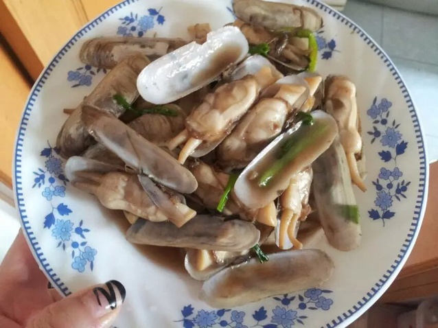 葱爆蛏子