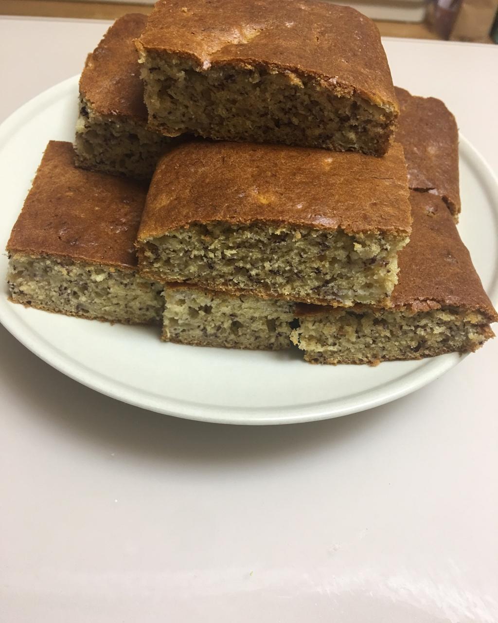 香蕉核桃蛋糕（低油少糖健康版）