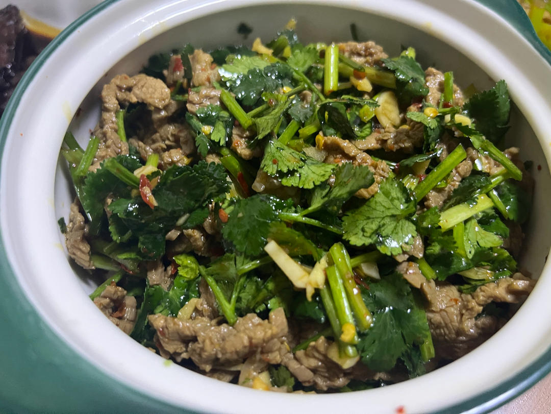 超级快手香菜拌牛肉