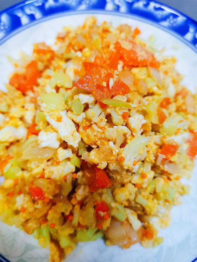 [无米炒饭]没有一粒米的虾仁蛋炒饭的做法