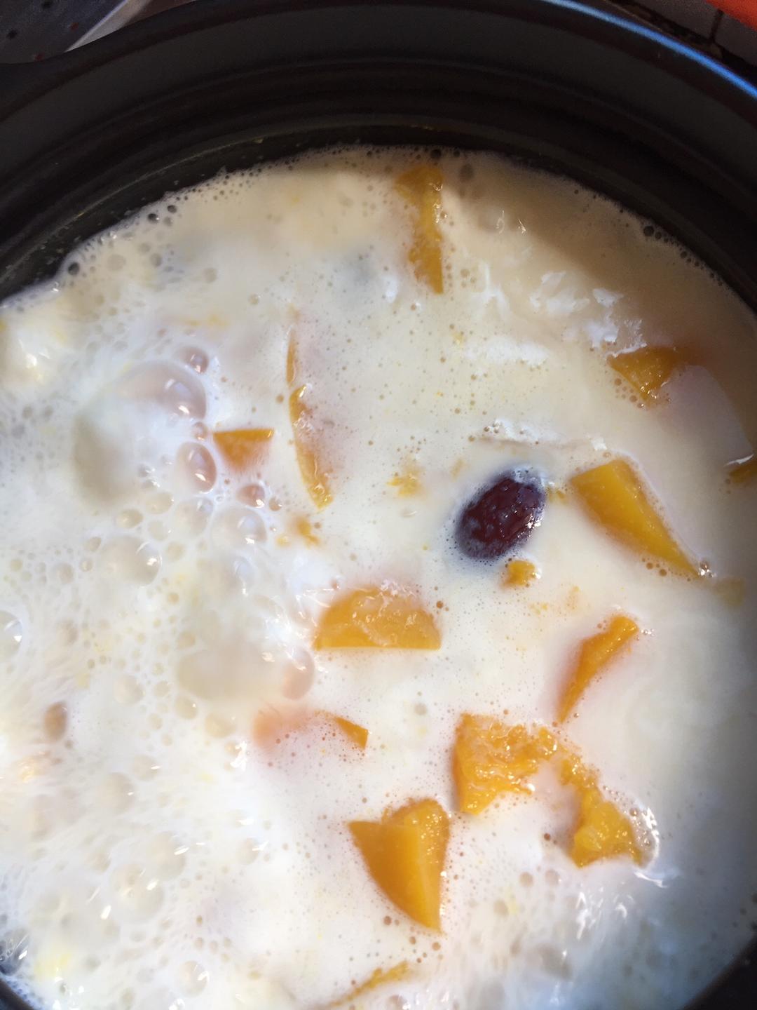 木瓜煲牛奶的做法