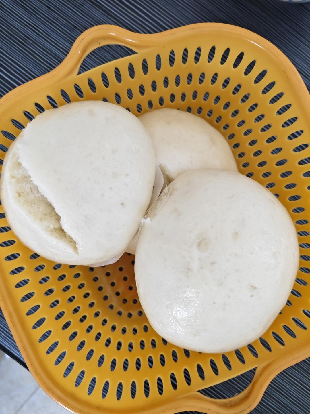 烫面馒头（一次发酵，个个水光肌）