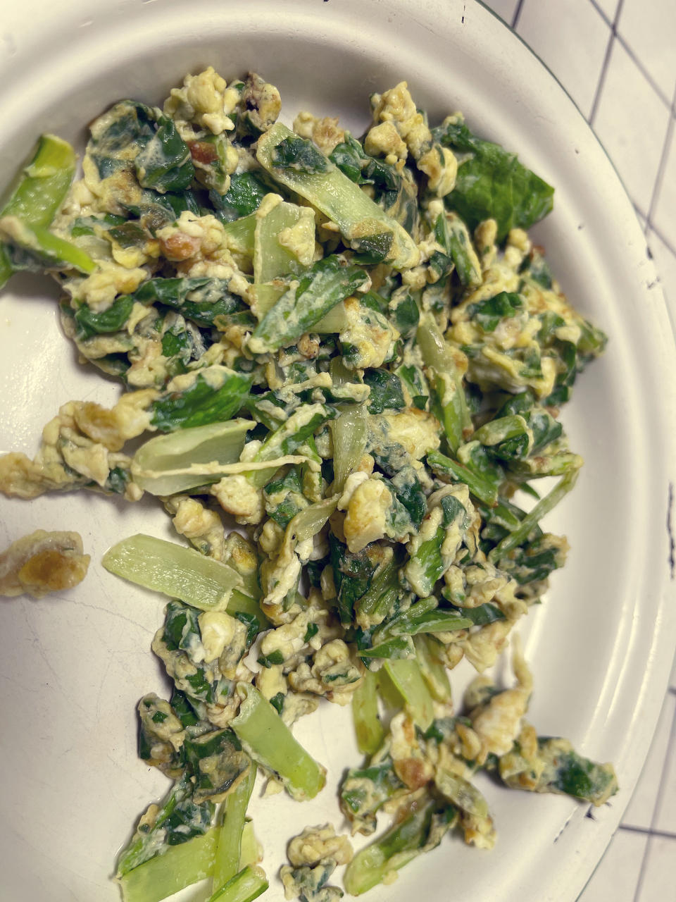 小白菜炒鸡蛋