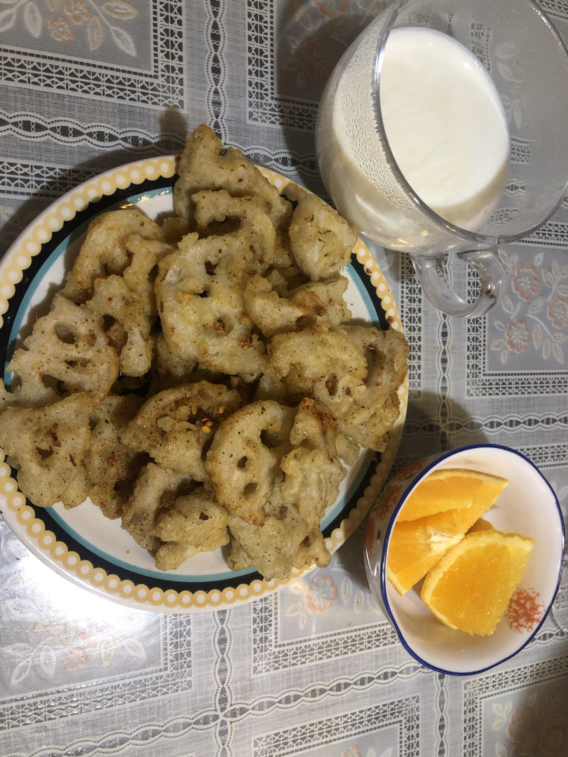 天妇罗藕片超简单快手小零食