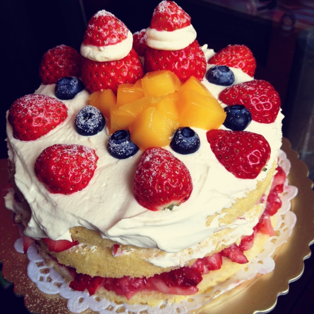 圣诞呆萌裸蛋糕