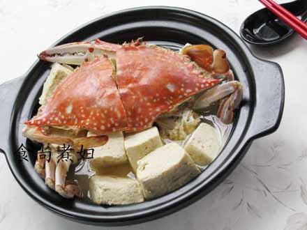 螃蟹煲老豆腐的做法