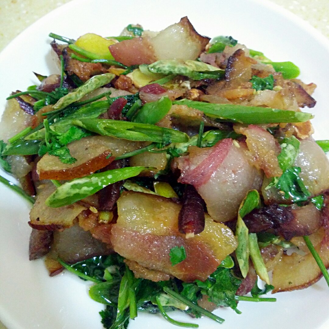 青椒腊肉