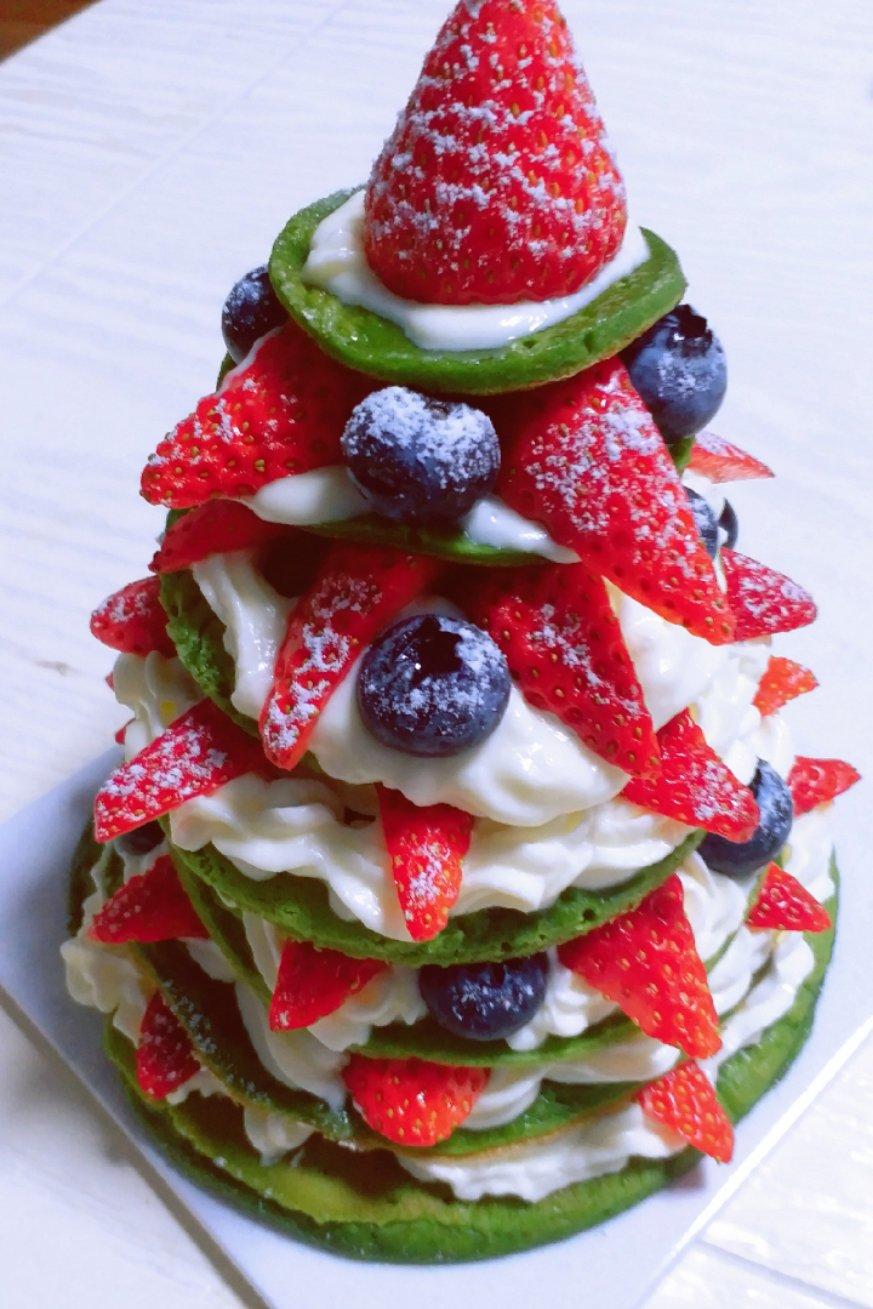 免烤箱❗️高颜值巨好吃的圣诞树松饼蛋糕🎄手把手教你做，让我们一起快乐过圣诞。