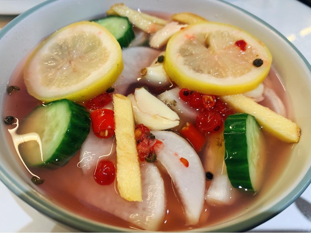秘制糖醋爽脆腌萝卜条