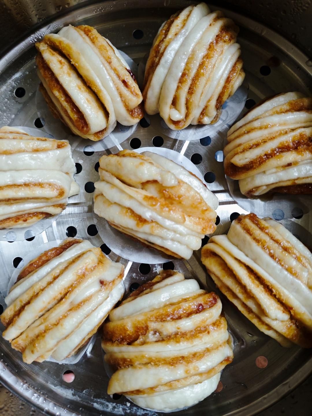 儿时的记忆----红色的甜花卷！