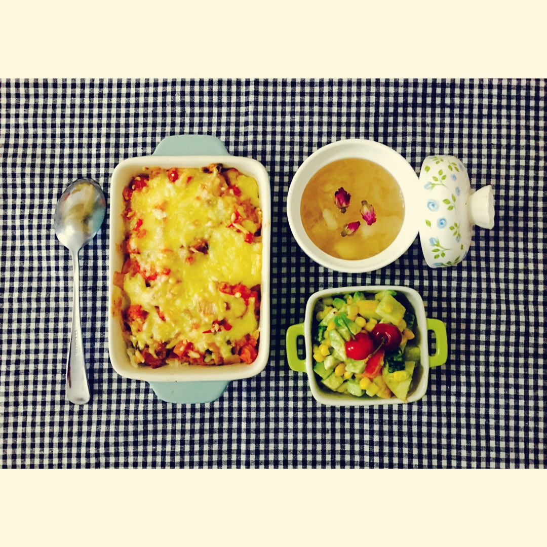 蕃茄肉酱奶酪焗饭