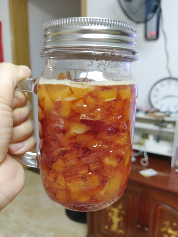 桃子糖浆的做法