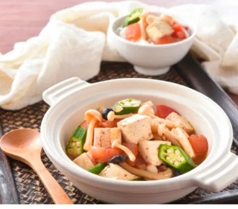 野菇烧豆腐,产后补给站的做法
