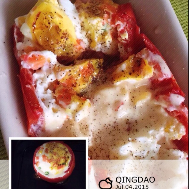 番茄鸡蛋杯（早餐鸡蛋杯升级版，彩椒鸡蛋杯姊妹篇）