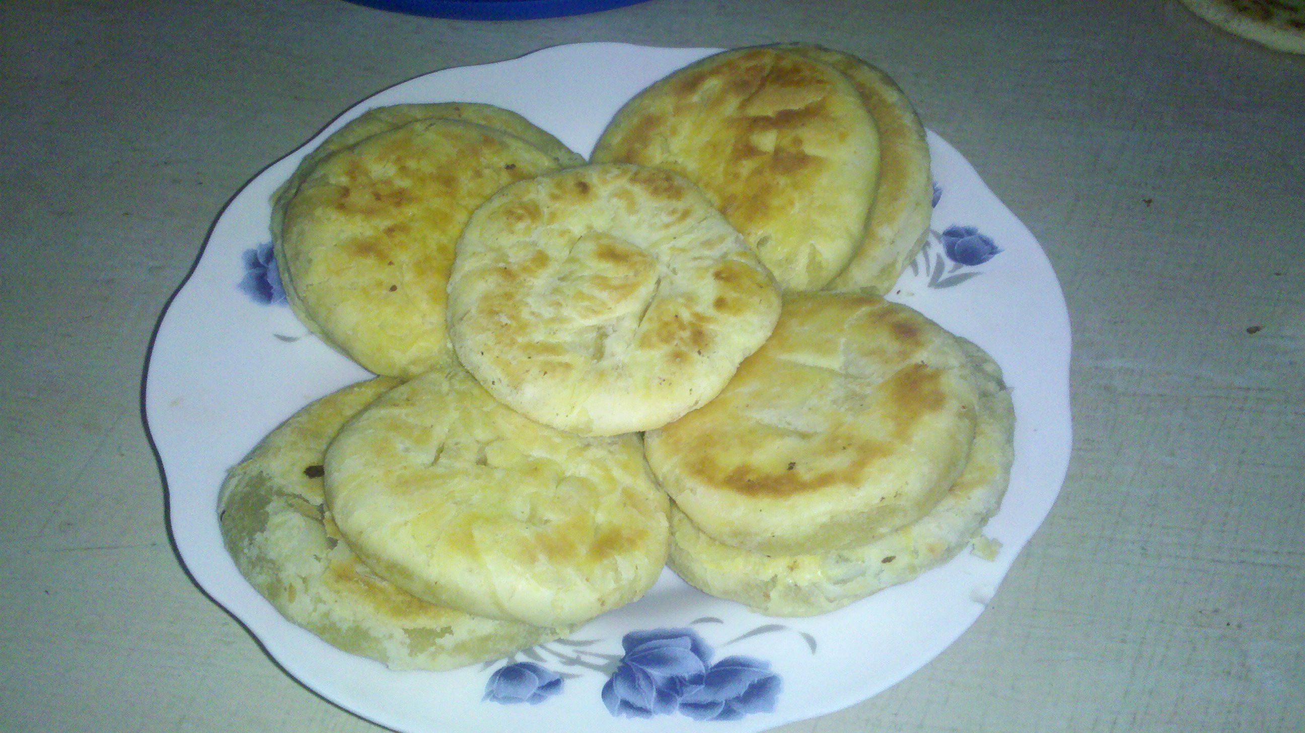 素油平底锅版绿豆饼