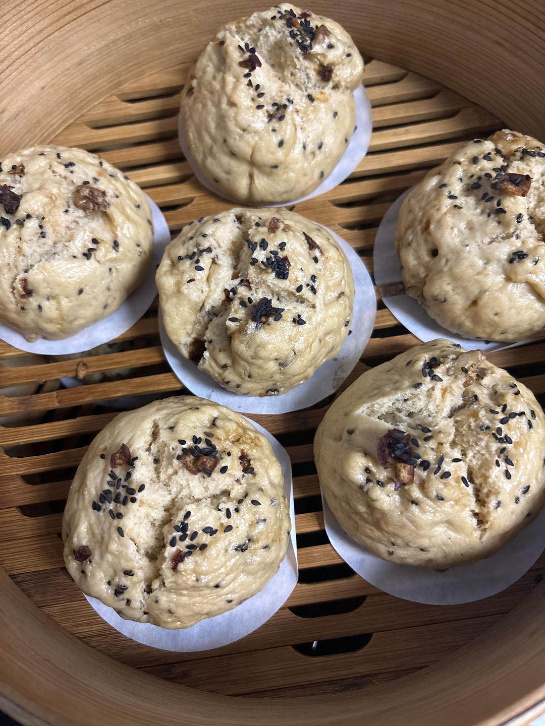 妥妥的红糖开花馒头