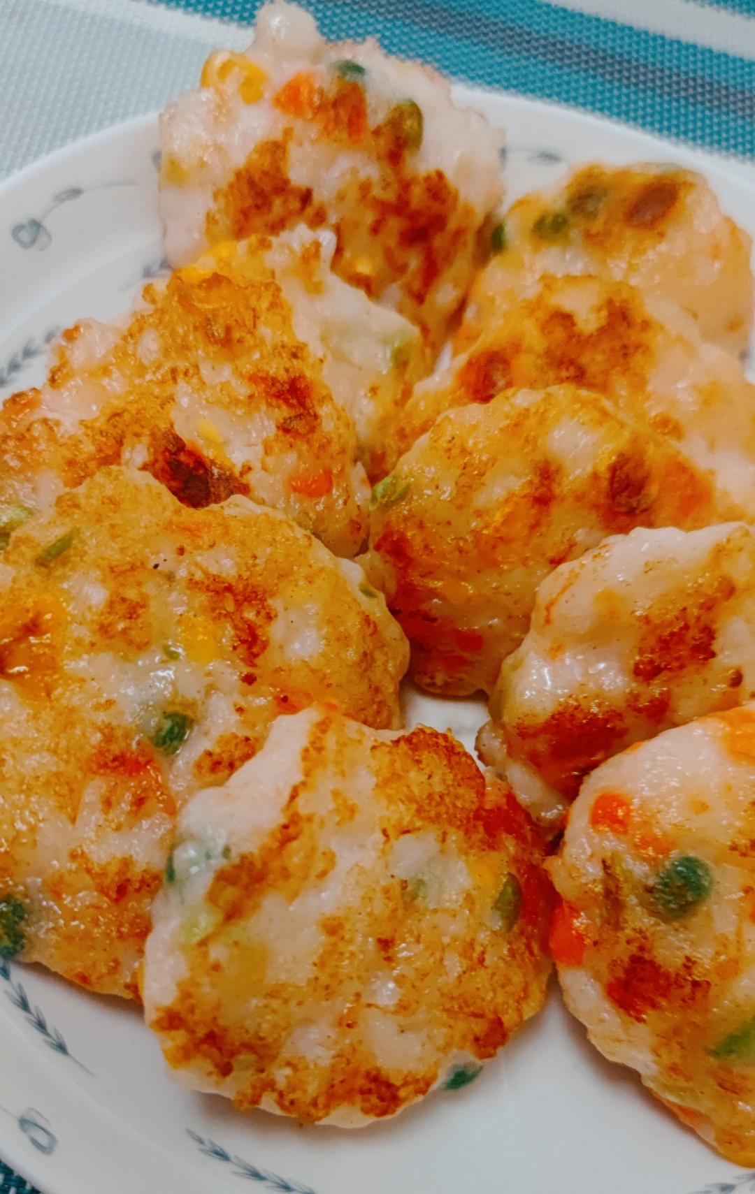 家常菜香煎虾饼
