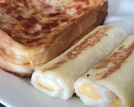 「素」玩轉吐司系列之六-芝士吐司卷和雞蛋吐司餅