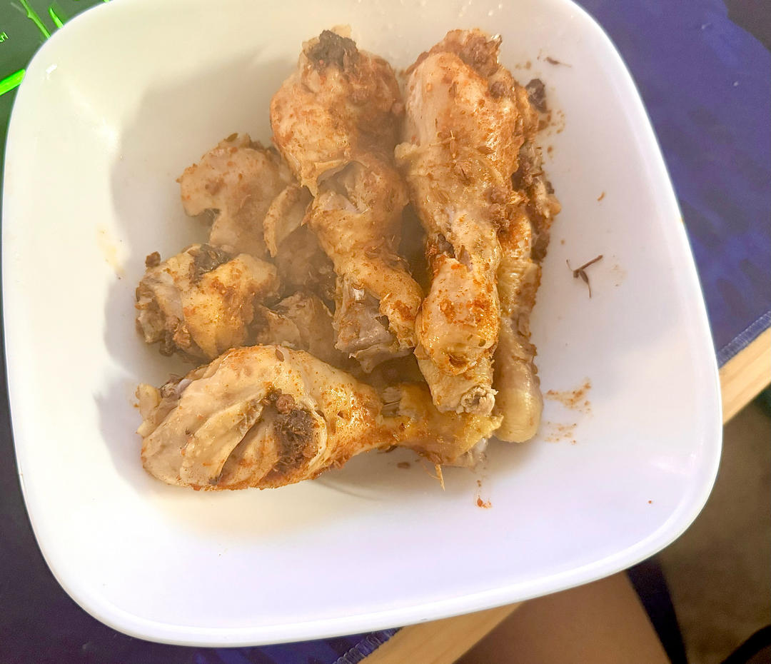 无油版巨嫩无比的椒盐蒸鸡腿🍗