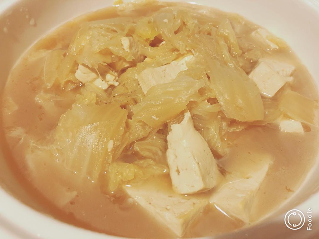 白菜豆腐汤