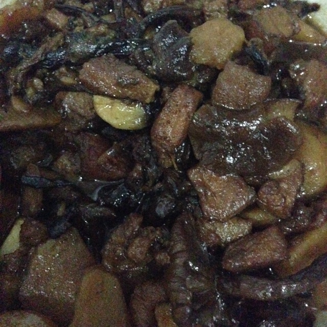 红烧榛蘑豆腐结
