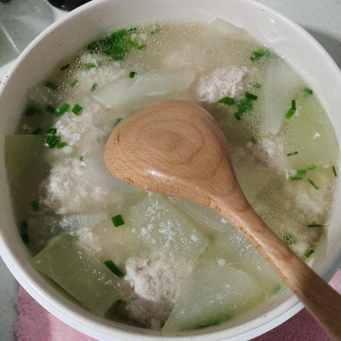 不用油不开油锅【冬瓜肉圆汤】