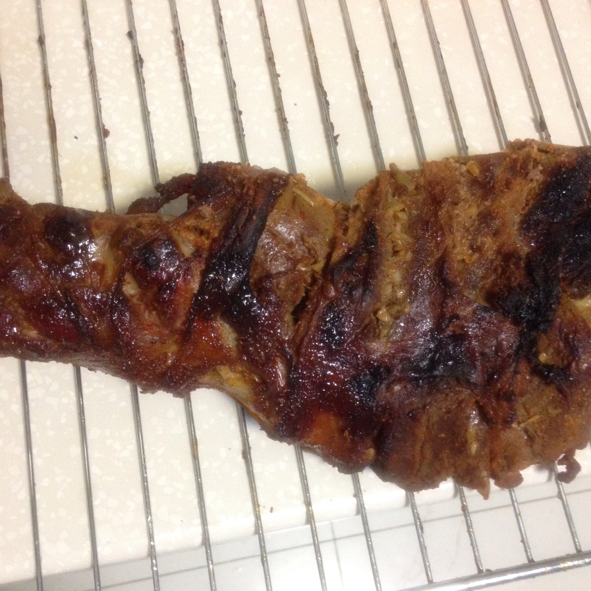 孜然蒜香烤羊腿