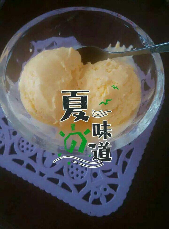 冰淇淋机版芒果冰淇淋的做法