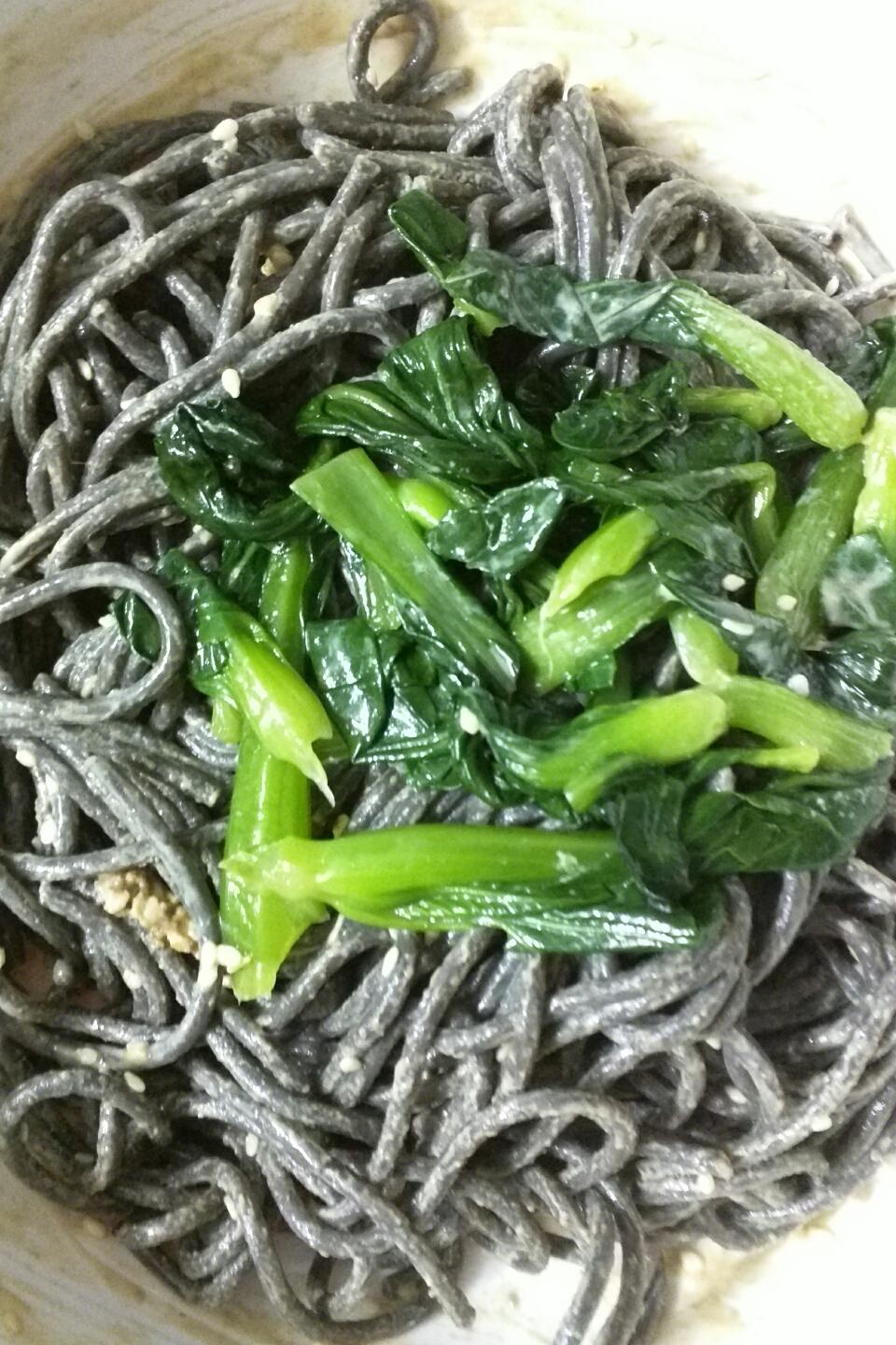 麻酱拌天使意面