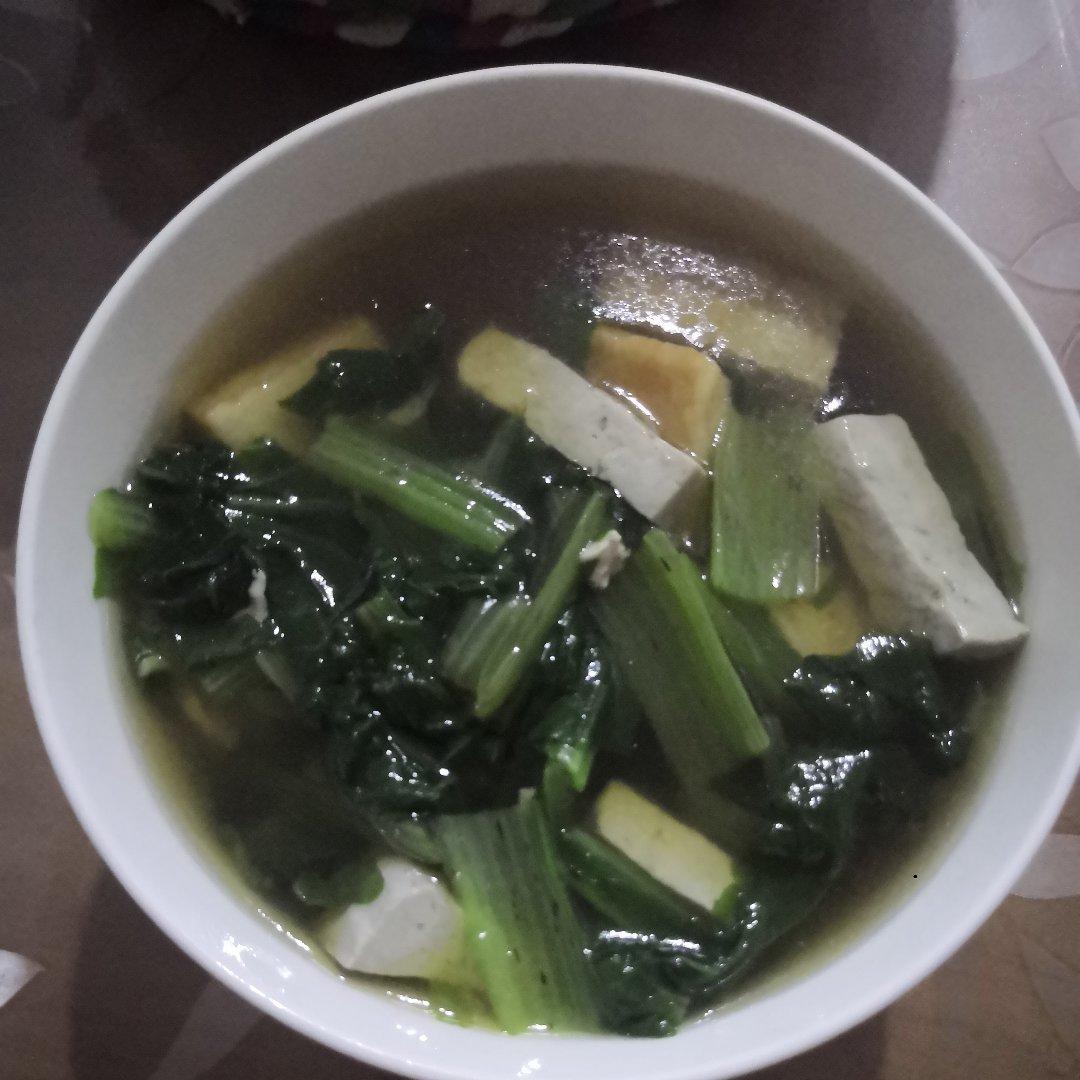 小白菜豆腐汤