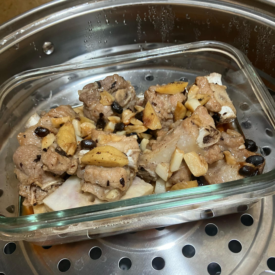 室友说我的豉汁排骨蒸南瓜太惊艳了，于是我