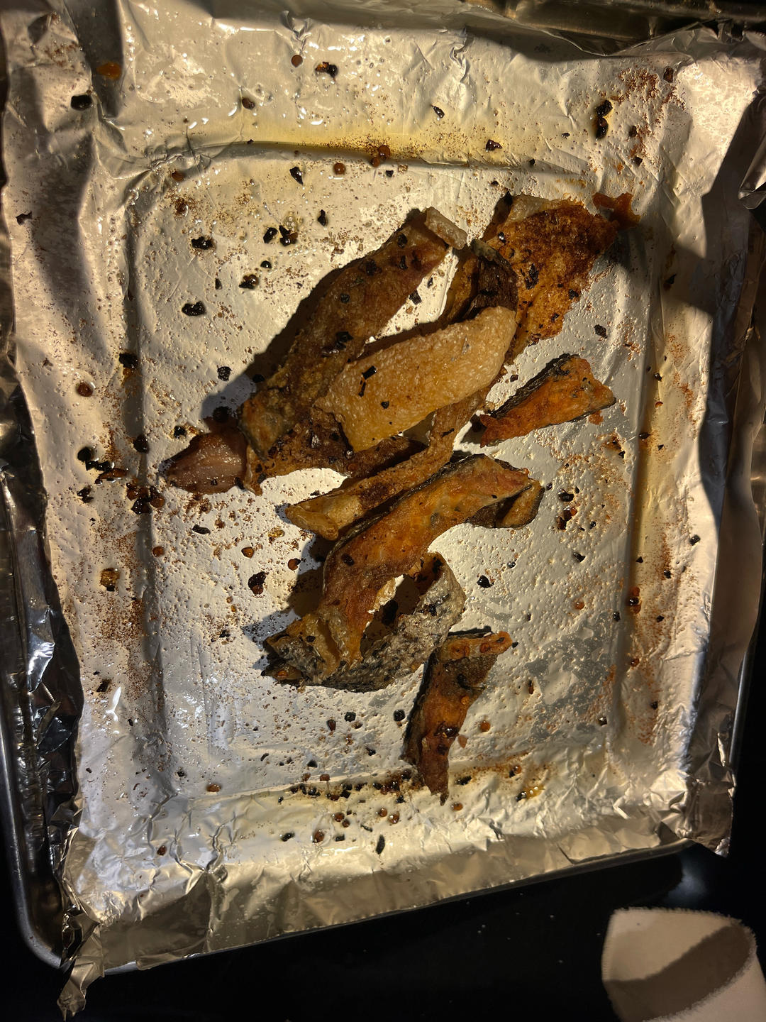 三文鱼皮之烤箱版